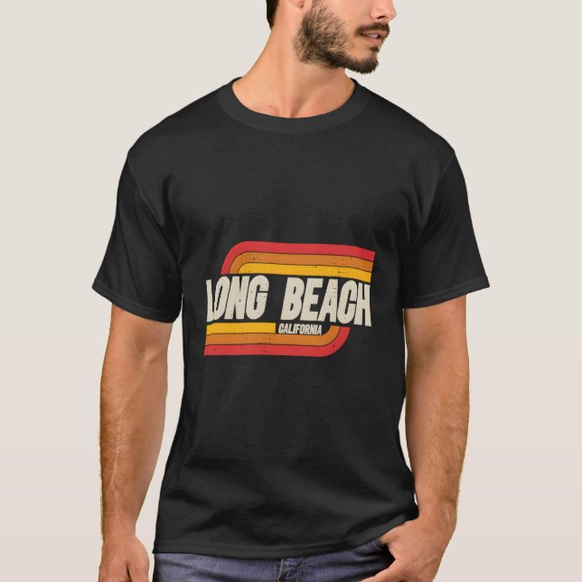T-shirt Long Beach California Ca City (Devant)