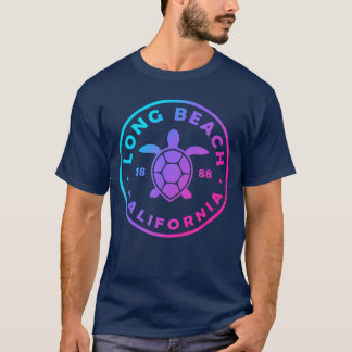 T-shirt Long Beach California Sea Turtle Tie Dye Beach Vac