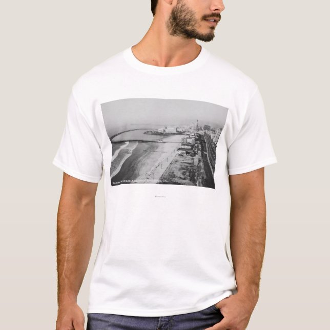 T-shirt Long Beach, pilier d'arc-en-ciel de la Californie (Devant)