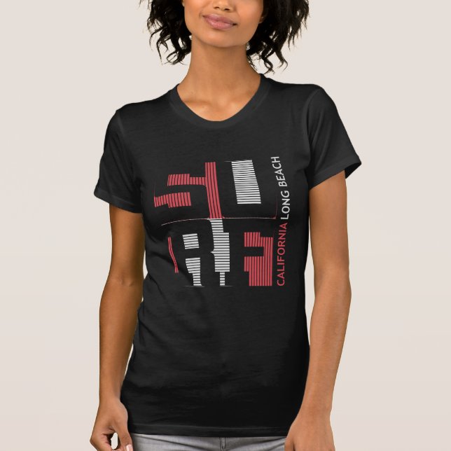 T-shirt Long Beach Surf (Devant)