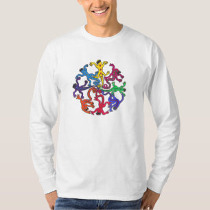 T-shirt Long cercle de chemise de pièce en t de la douille
