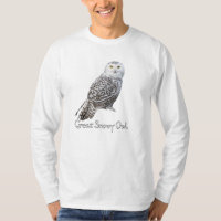 T-shirt long Chouette neigeuse