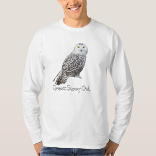 T-shirt long Chouette neigeuse