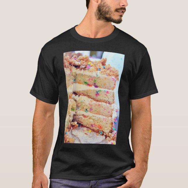 T-Shirt long de gâteau Confetti (Devant)