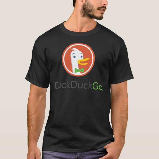 T-shirt long DuckDuckGo (Devant)