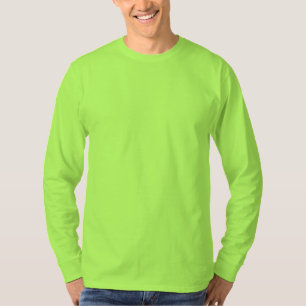 T-shirt long-duvet de base pour hommes de chaux