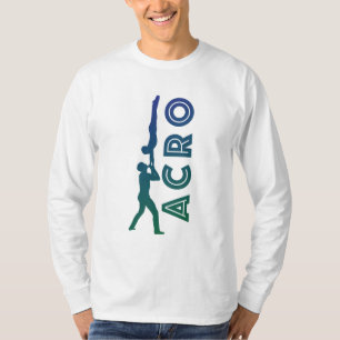 T-shirt long-duvet pour hommes d'acro