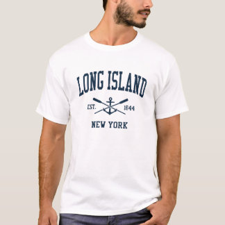 T-shirt Long Island NY Marine Vintage Traversée Oars et An