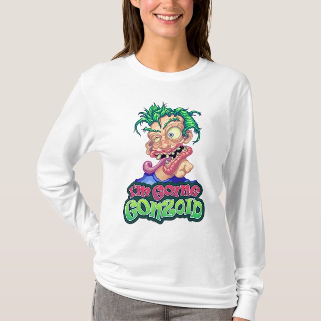 T-shirt long manches femmes Gonzoid (Devant)