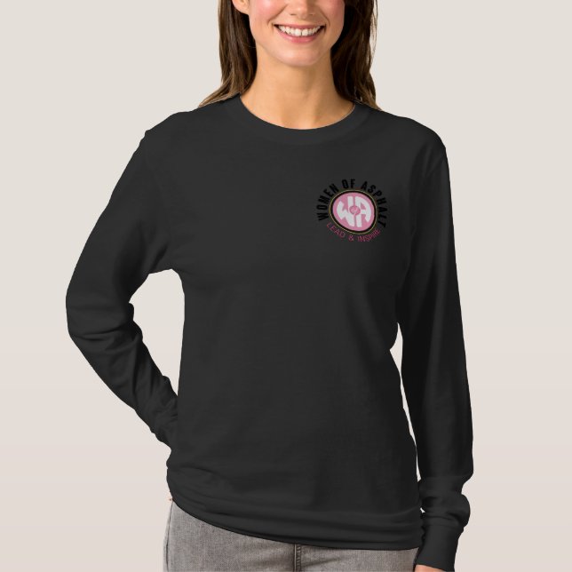 T-Shirt long manches pour dames (Devant)