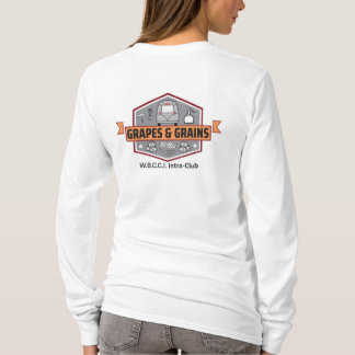 T-shirt long manches pour dames avec logo