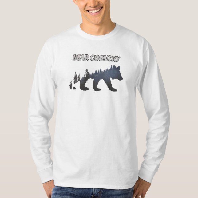 T-Shirt Long Ours Brun (Devant)