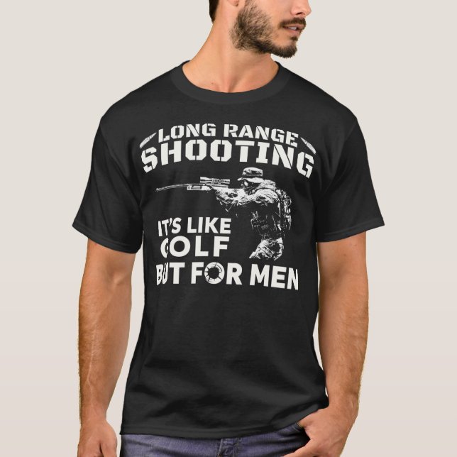 T-shirt Long Range Tirant Son Comme Golf Mais Pour Les Hom (Devant)