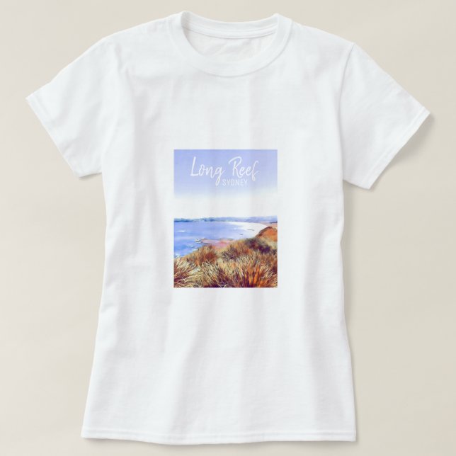 T-shirt Long Reef Sydney plage Australie voyage (Design devant)