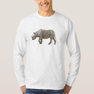 T-shirt long Rhino noir