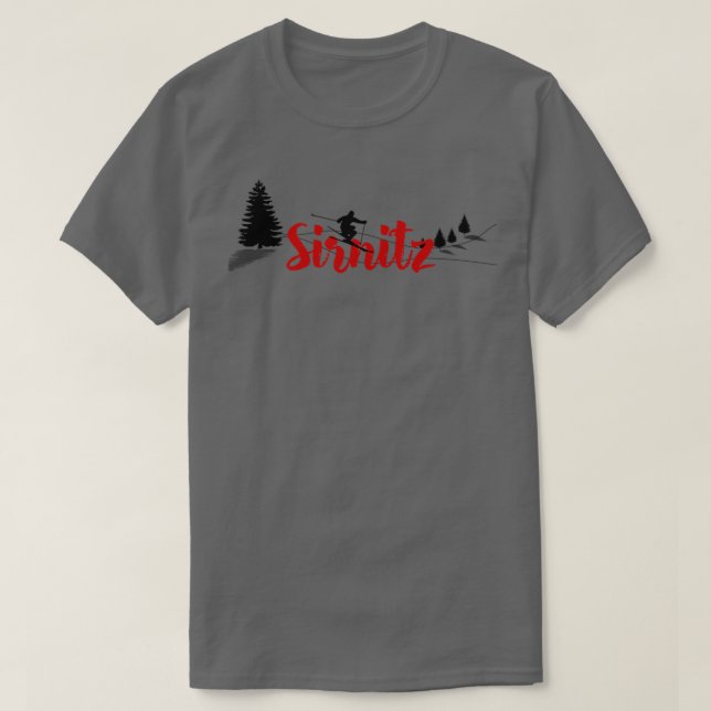 T-shirt Long ski Sirnitz (Design devant)