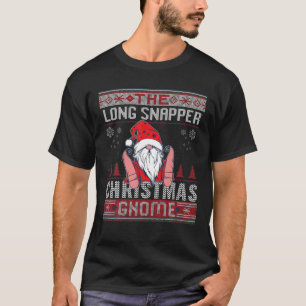T-shirt Long Snapper Noël Gnome Matching Famille laid