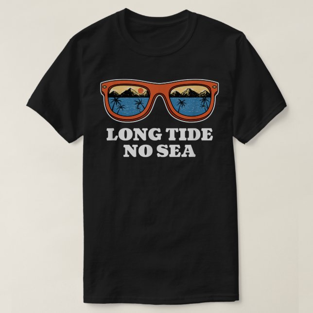 T-shirt Long Tide No Sea Beach Friends Ocean Buddy S (Design devant)