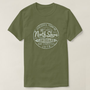 T-shirt Longboard de Retro Hawaii North Shore VINTAGE