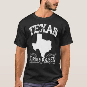 T-shirt Longhorn État d'origine Fierté du Texas Né et élev
