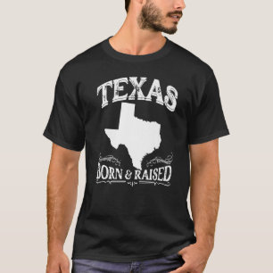 T-shirt Longhorn État d'origine Fierté du Texas Né et élev