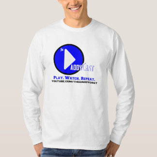 T-shirt Longs blanc/lumière de douille de DaddyCast