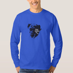 T-shirt Longs hommes de douille/chemise unisexe de