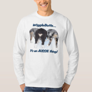 T-shirt Longue chemise de douille de berger australien