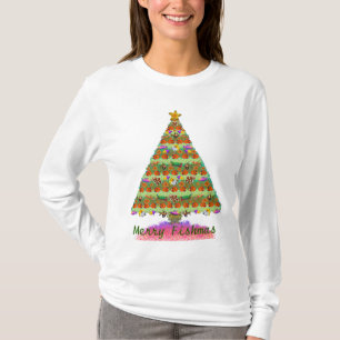 T-shirt Longue chemise de douille de joyeuses dames de