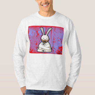 T-shirt longue chemise de douille de lapin aliéné