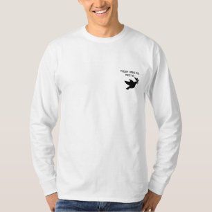 T-shirt Longue chemise de douille de liberté et de paix