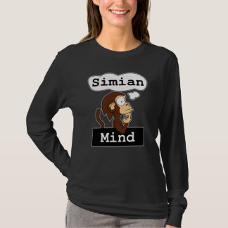 T-shirt Longue chemise de la douille des femmes simiennes