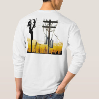 T-shirt Longue chemise de la douille du monteur de lignes
