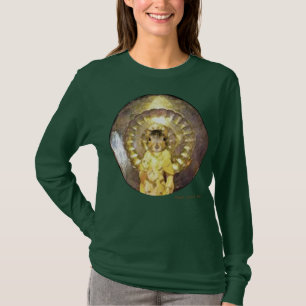T-shirt Longue chemise gainée avec la conception sacrée