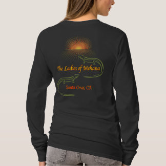 T-shirt Longue chemise gainée de dames (vue arrière)