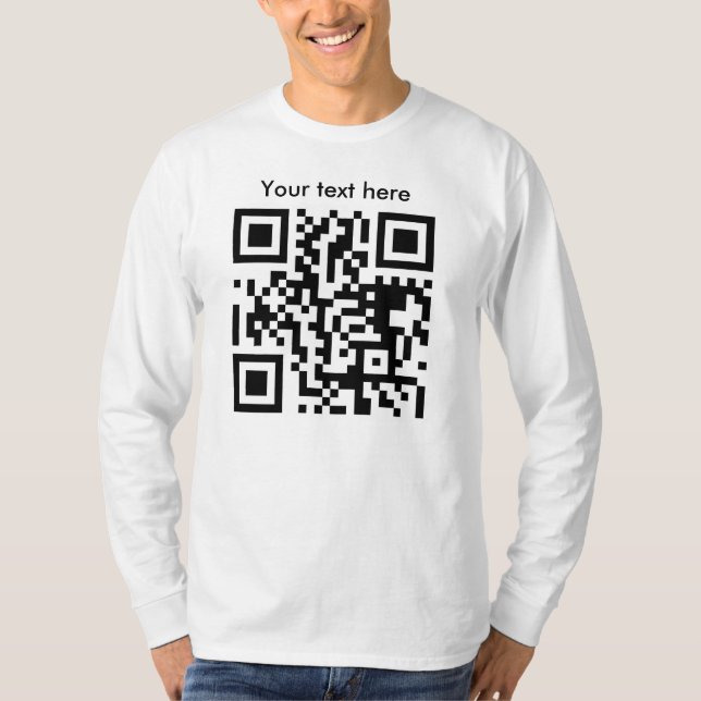 T-shirt Longue douille, adaptée (texte fait sur commande) (Devant)