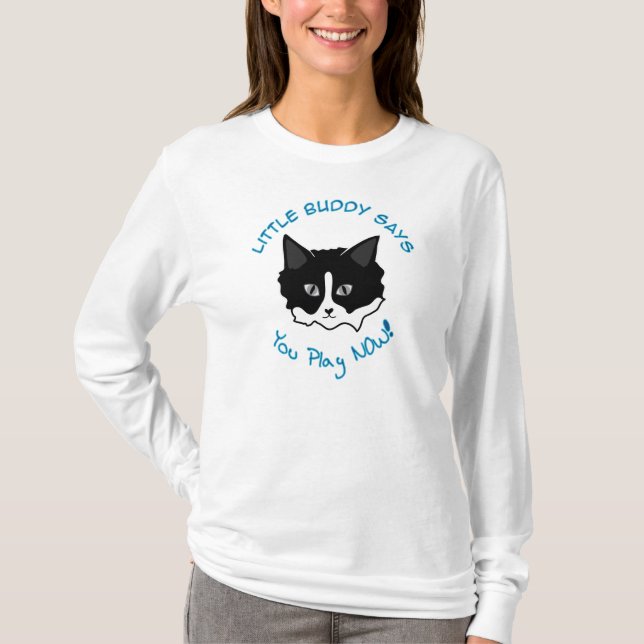 T-shirt Longue douille Hoody de petit ami (Devant)