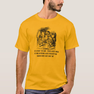 T-shirt Longue douille T de réadaptation ironique d'Alice