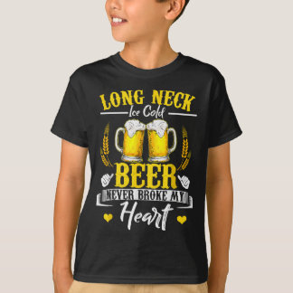 T-shirt Longue Glace Froide Bière Ne M'A Jamais Broyé Le C