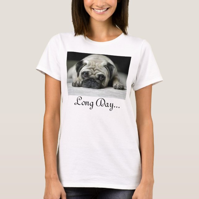 T-shirt Longue journée. (Devant)
