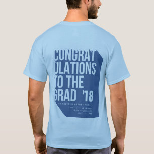 T-SHIRT LONGUE OMBRE FÉLICITES À LA GRADE