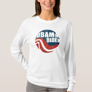 T-shirt Longue pièce en t de la douille des femmes grunges