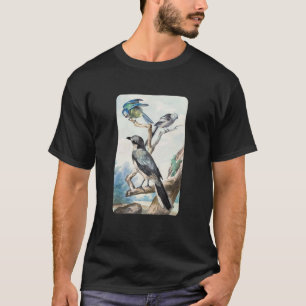 T-shirt Longue Queue Tit Bleu Tit Et Grande Crevette Par A