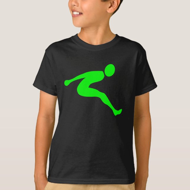 T-shirt Longue saut - Vert (Devant)