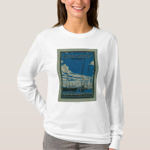 T-shirt Longview, affiche de la publicité de Washington