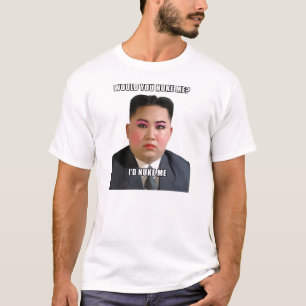 T-shirt l'ONU de jong de Kim vous me détruiriez chemise de