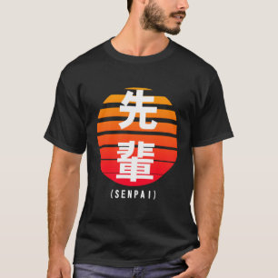 T-shirt Look Senpai Kanji Script Années 80