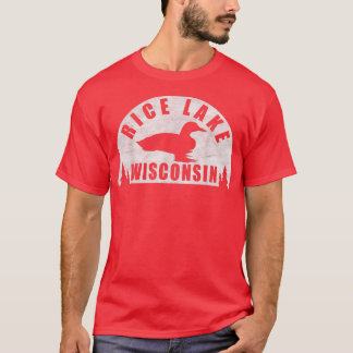 T-shirt Loon du Rice Lake dans le nord du Wisconsin