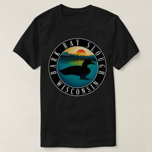 T-shirt Loon Wisconsin de Bark Bay (Design devant)