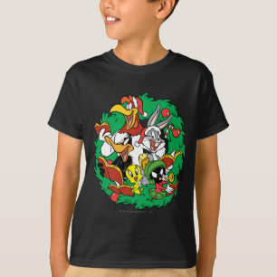 T-shirt LOONEY TUNES™ Group Christmas Wreath